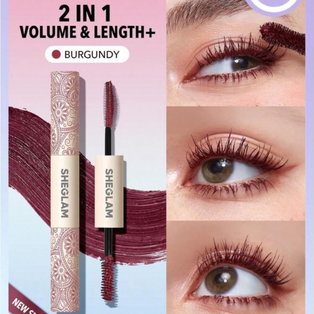 SHEGLAM All-In-One Volume & Length Mascara-Waterproof Brugundy